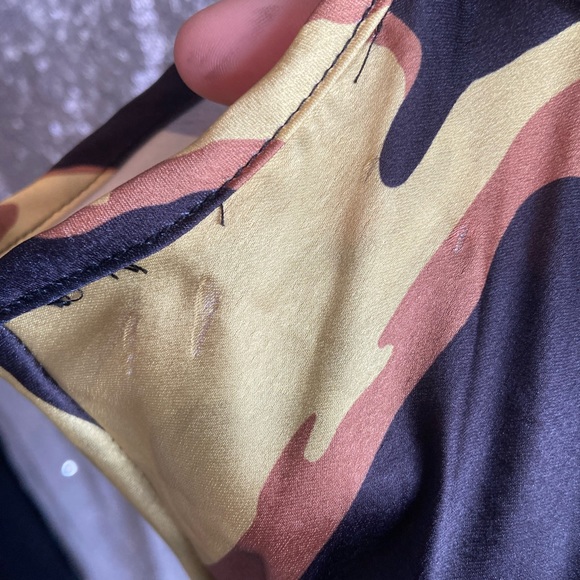 Printed Cowl Neck Slip Maxi Dress - Picture 8 of 10